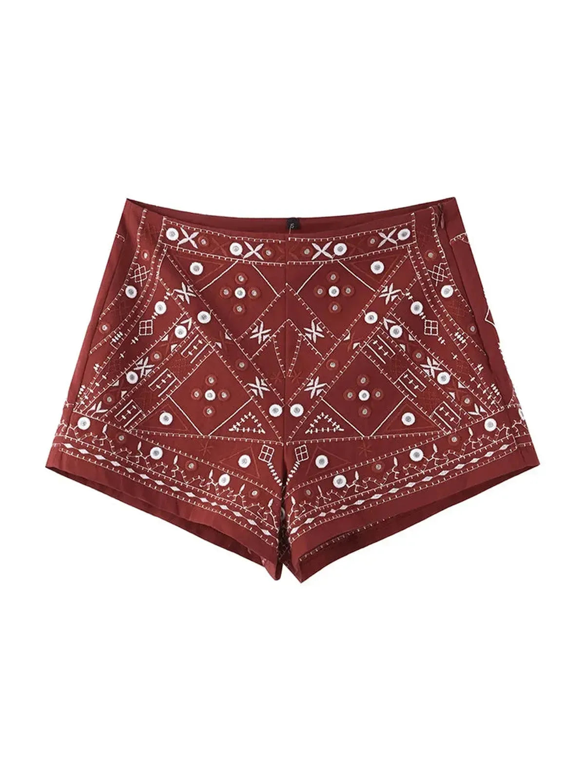 Broderie chic et coupe ample plissée urbaine-Saylana