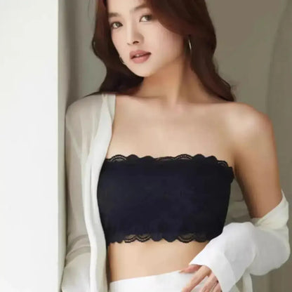 Bustier Dentelle Sans Bretelles-Saylana