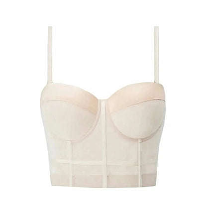 Bustier Noir Transparent Femme - Saylana