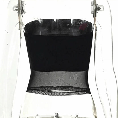 Bustier patchwork noir sexy été - Saylana