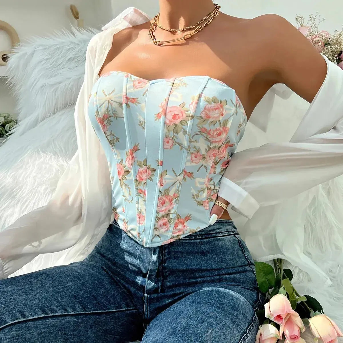 Bustier Sans Bretelles Sexy-Saylana