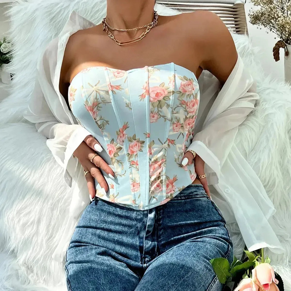 Bustier Sans Bretelles Sexy-Saylana