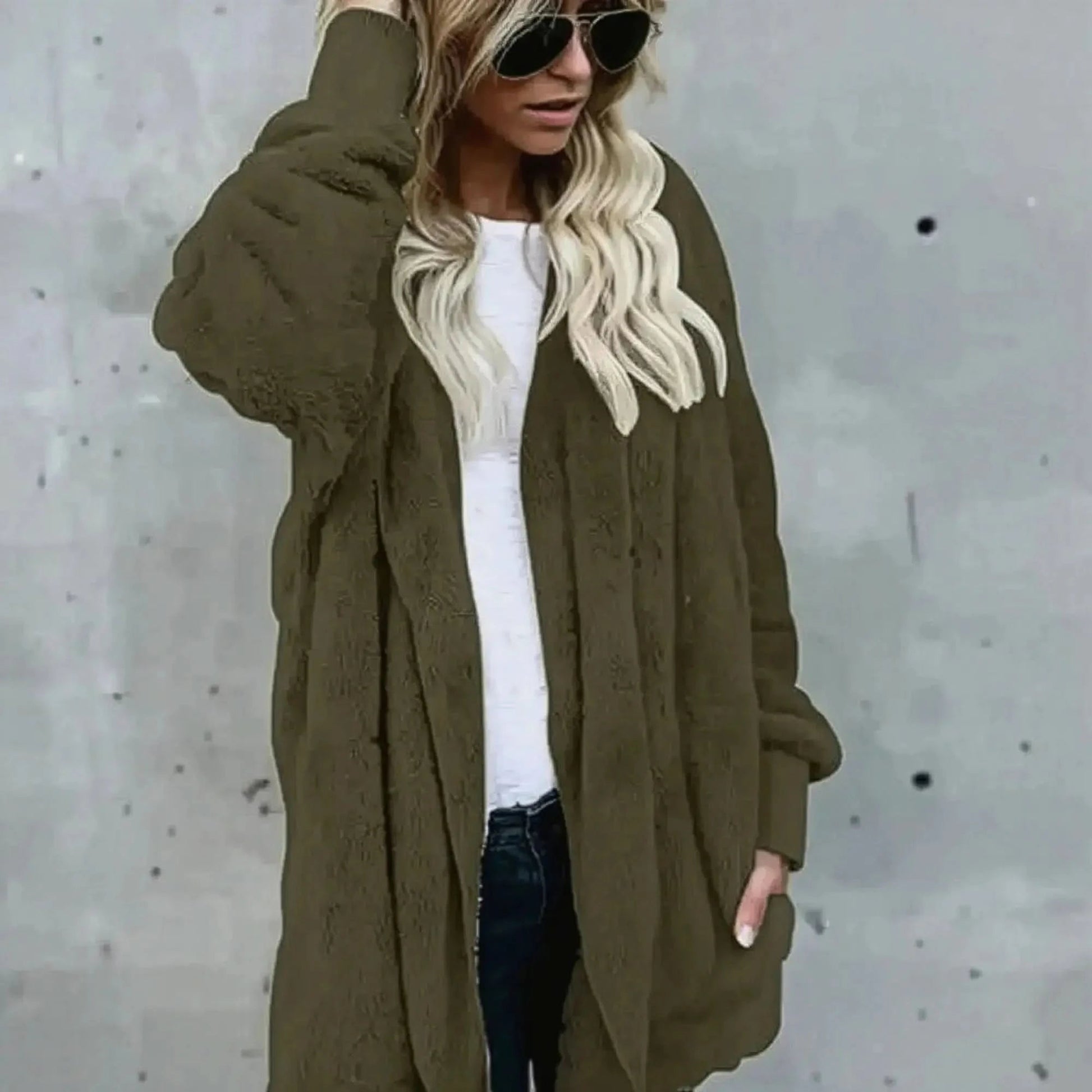 Cardigan Chaud Hiver à Manches Longues - Saylana