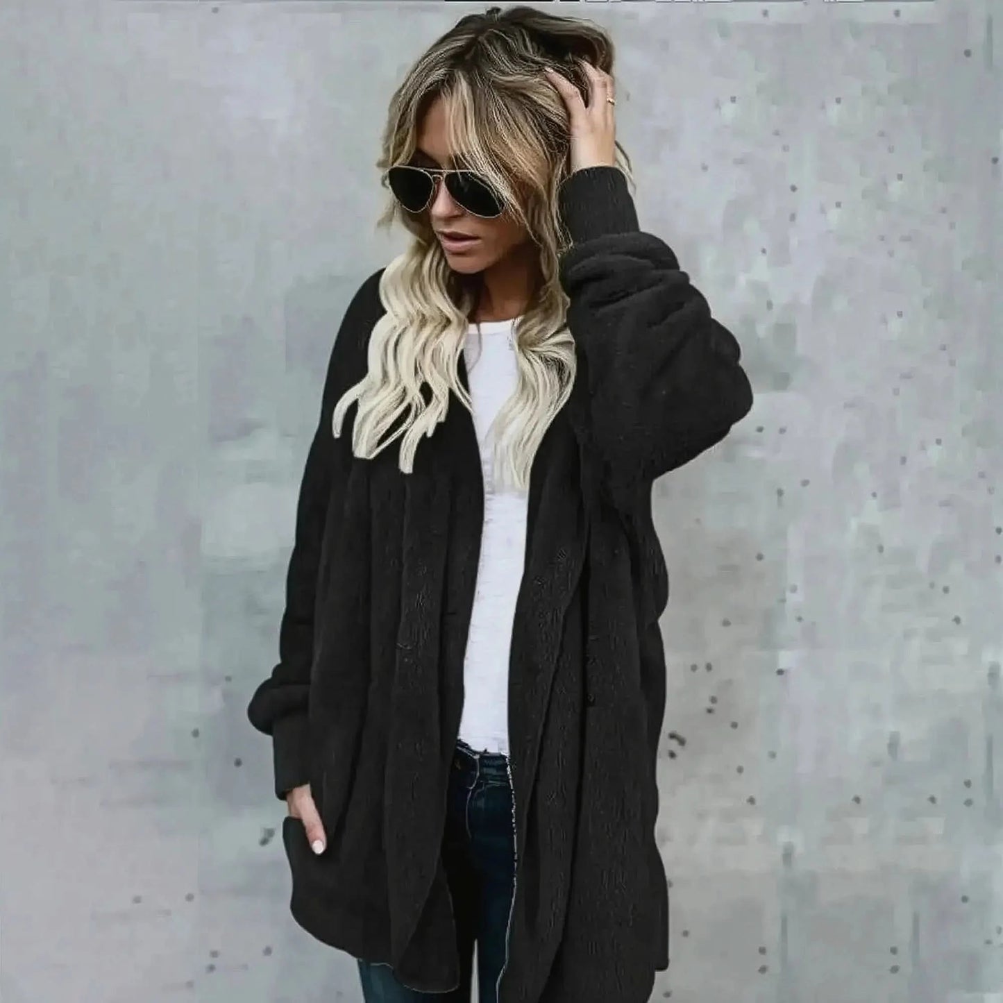 Cardigan Chaud Hiver à Manches Longues - Saylana