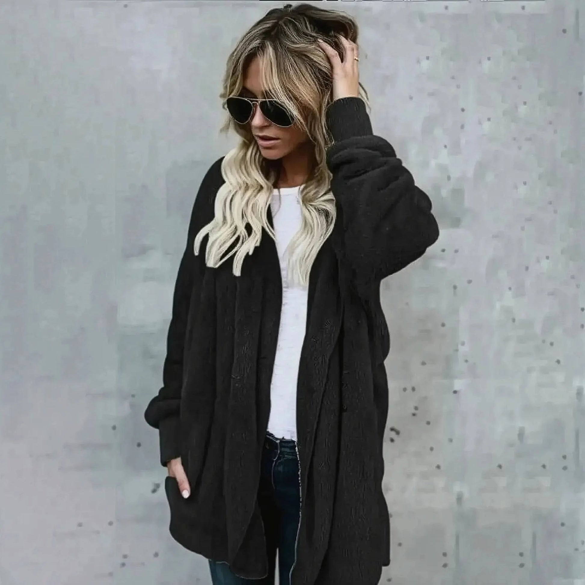 Cardigan Chaud Hiver à Manches Longues - Saylana