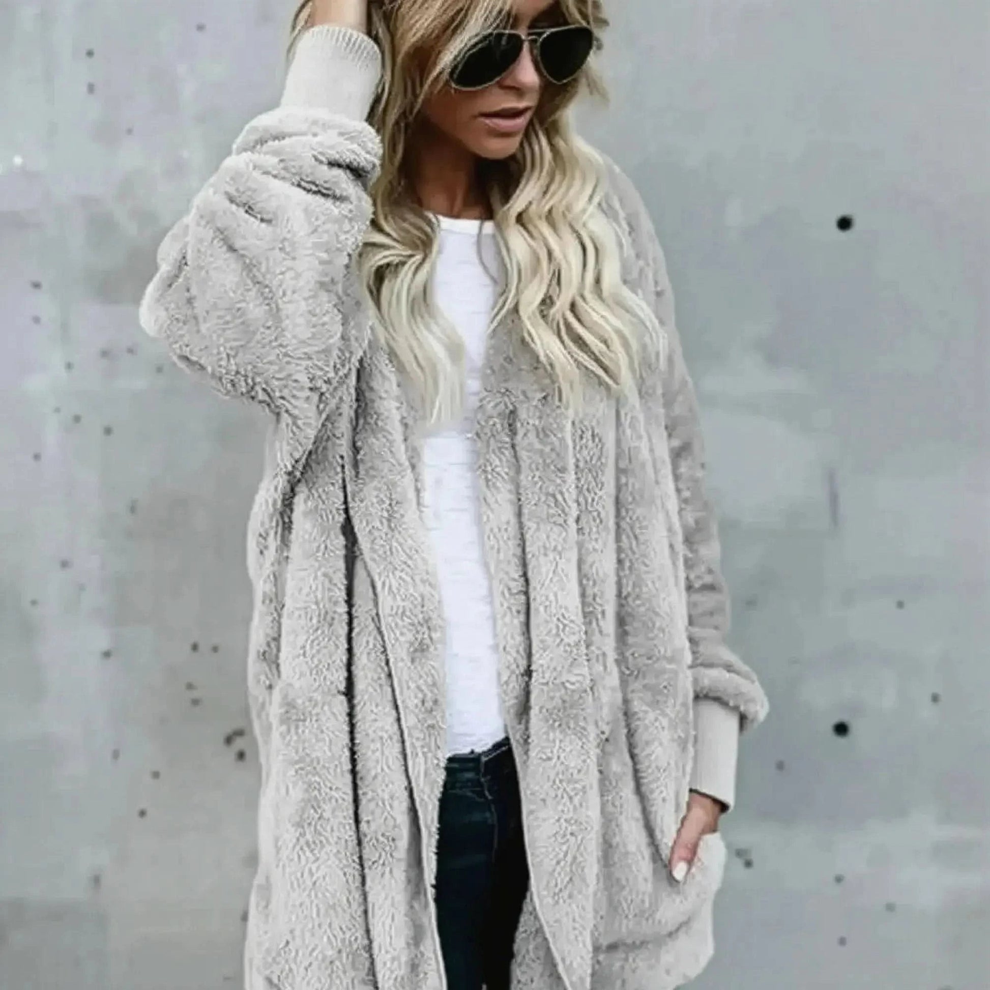 Cardigan Chaud Hiver à Manches Longues - Saylana