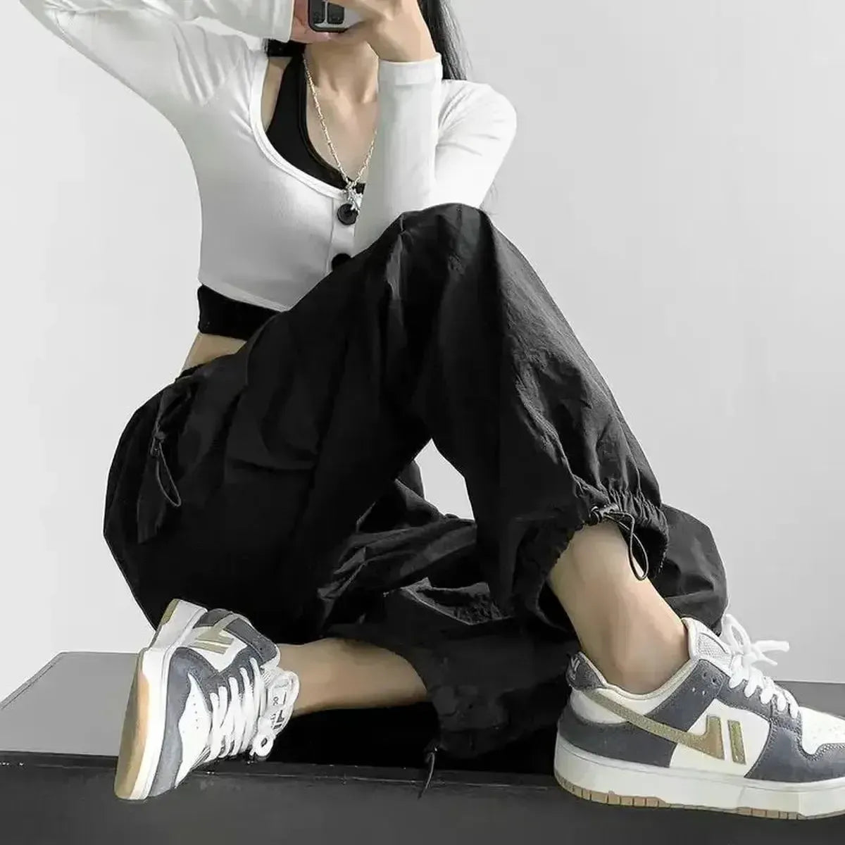 Cargo Décontracté Style Oversize Sensé-Saylana