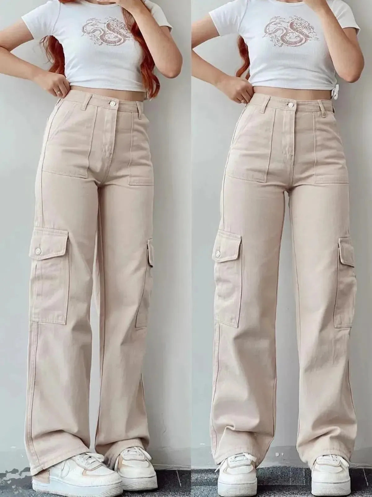 Cargo Parachute Large Look Streetwear-Saylana