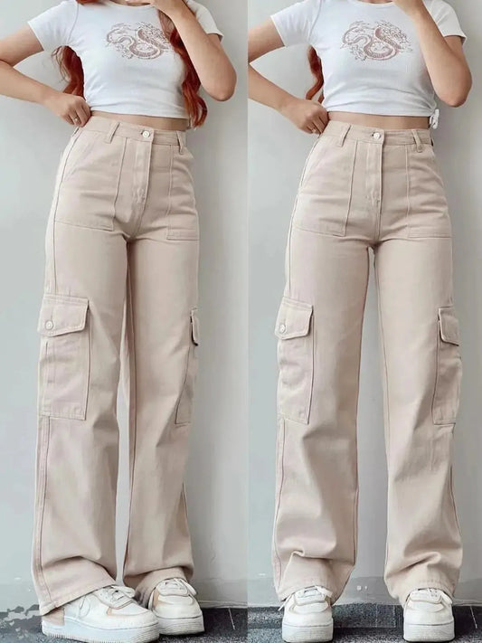 Cargo Parachute Large Look Streetwear-Saylana