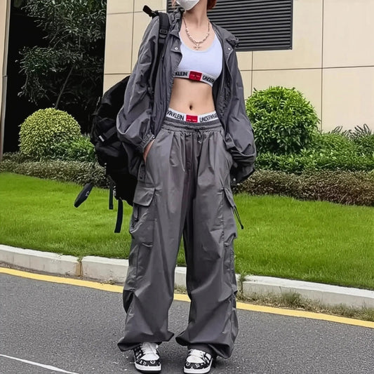Cargo Straight Loose Fit Style US Saylana