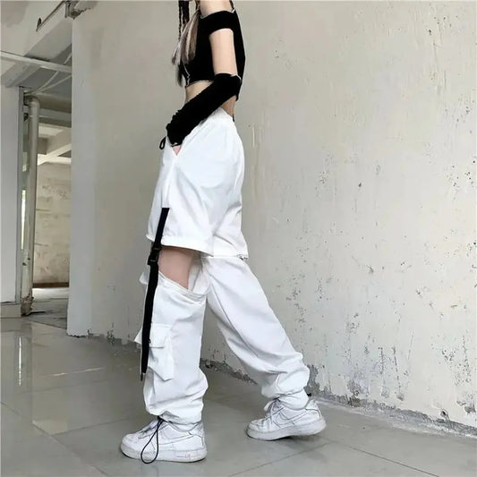 Cargo Streetwear Slim Harajuku à Rubans-Saylana