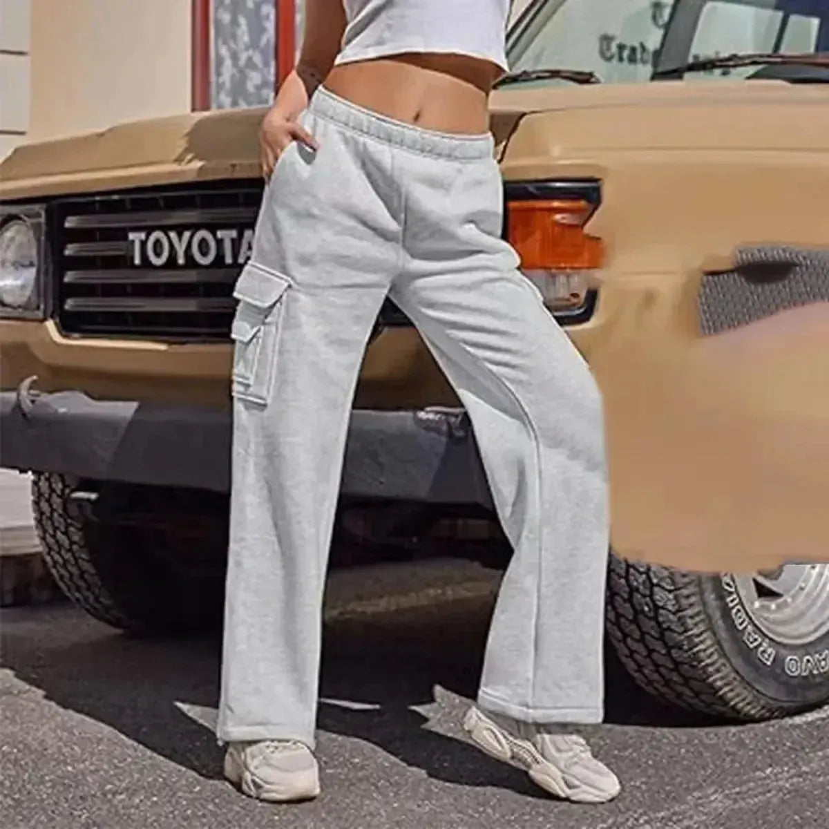 Cargo Taille Haute Multi-Poches Relax-Saylana