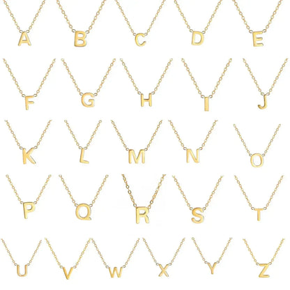Chaîne Alphabet Dorée Personnalisée-Saylana