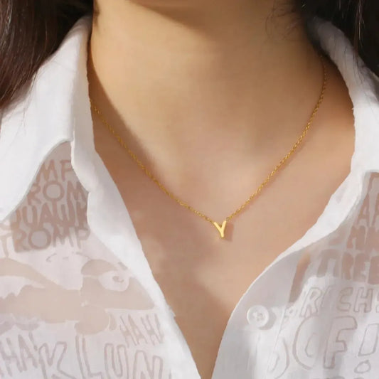 Chaîne Alphabet Dorée Personnalisée-Saylana