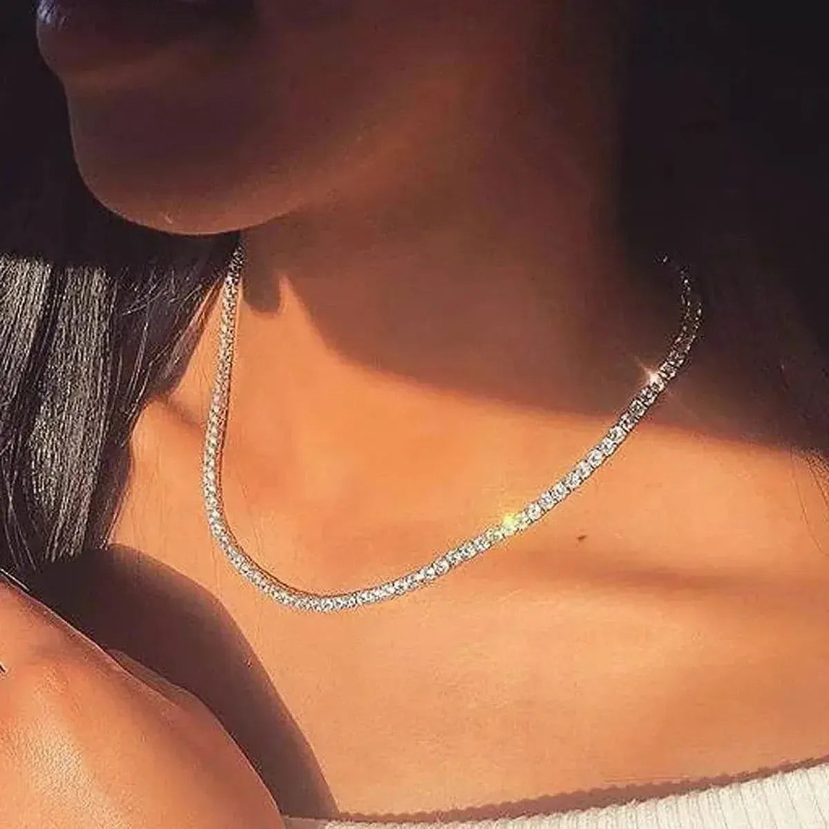 Chaîne Courte Cristal Brillant-Saylana