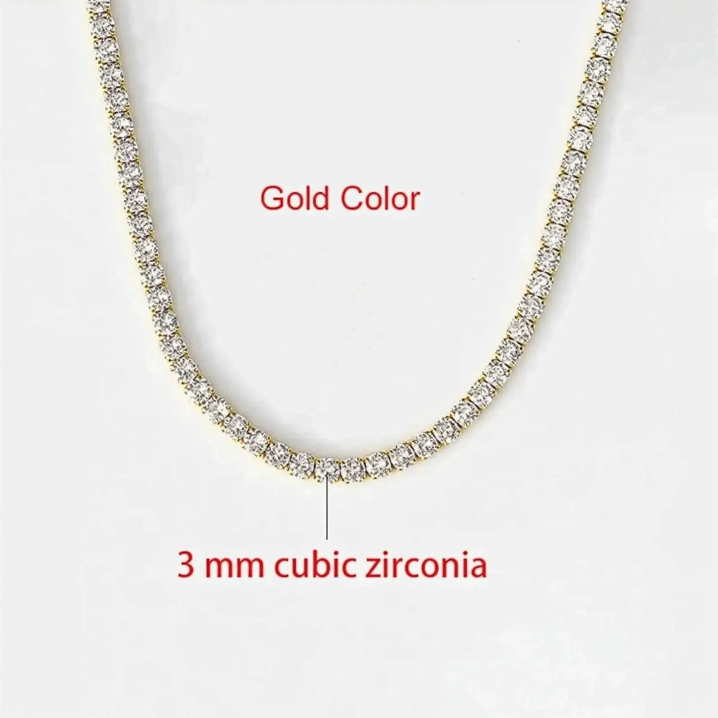 Chaîne Courte Cristal Brillant - Saylana