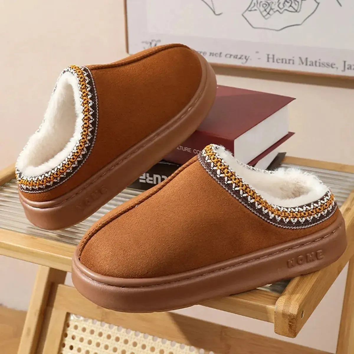 Chaussons Plateforme Fourrés Hive-Saylana