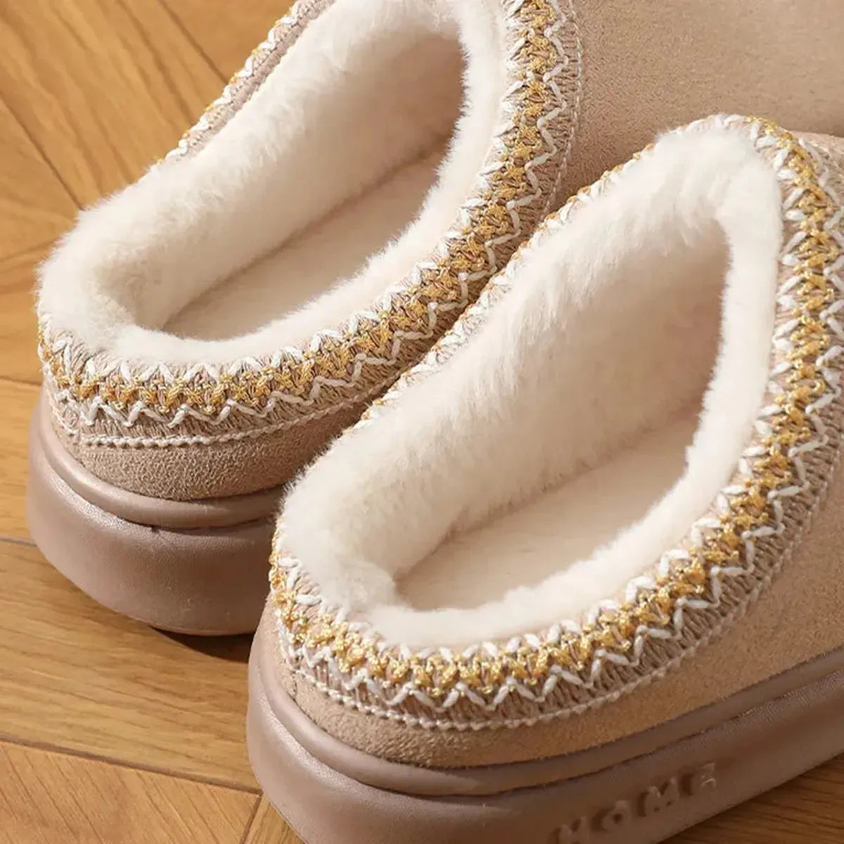 Chaussons Plateforme Fourrés Hive-Saylana