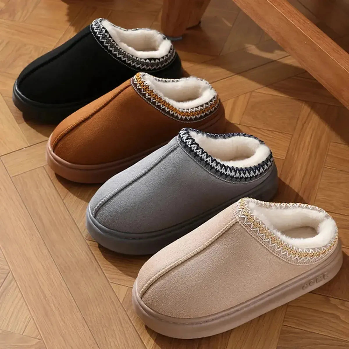 Chaussons Plateforme Fourrés Hive-Saylana