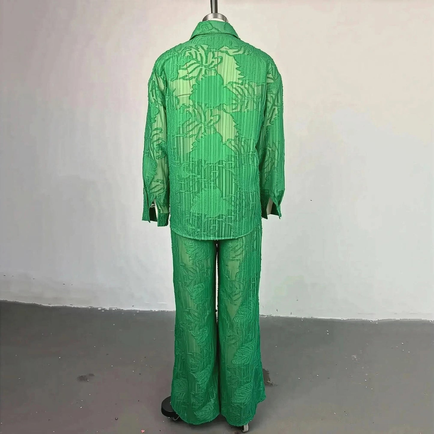 Chemise Longue Manches + Pantalon Droit - Saylana