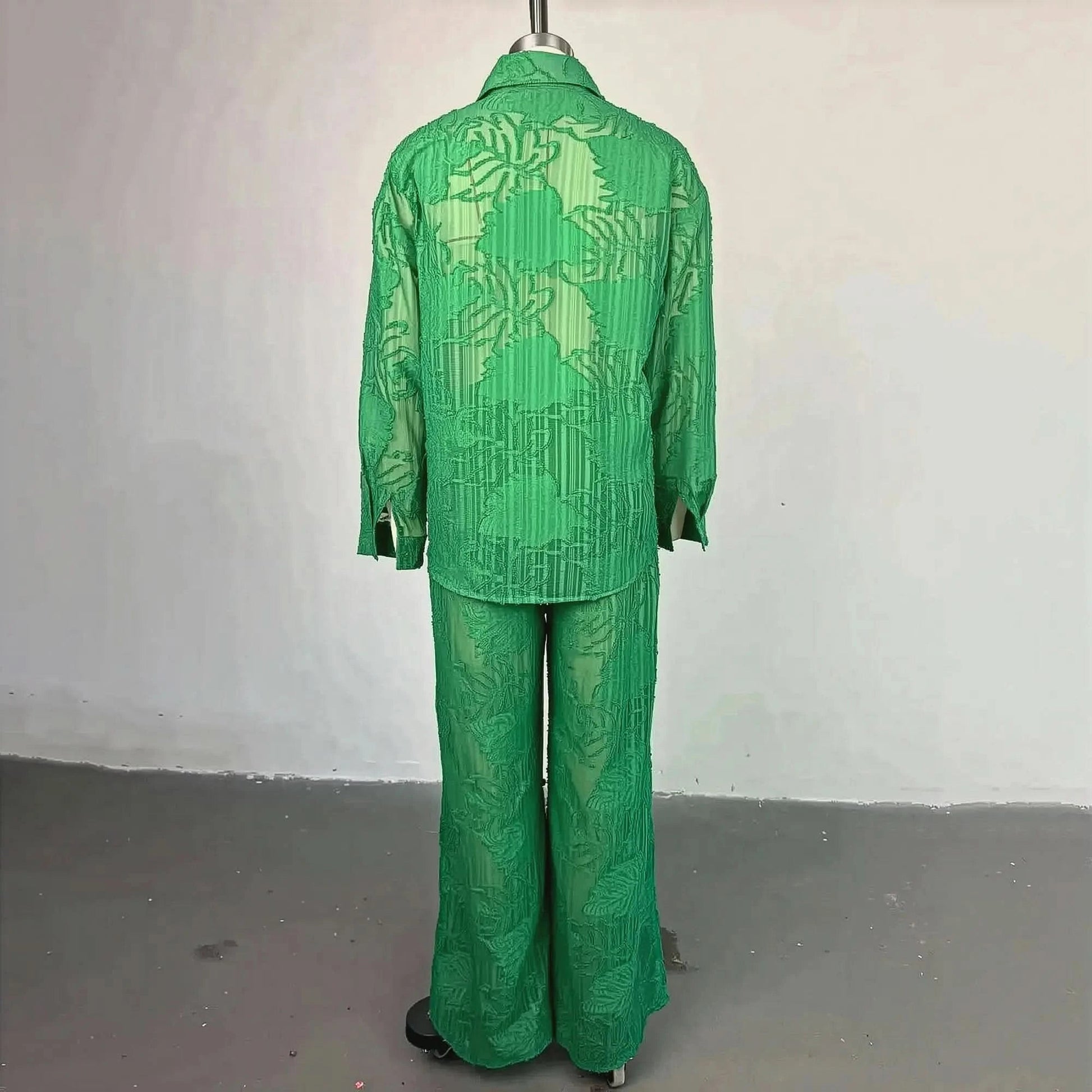 Chemise Longue Manches + Pantalon Droit - Saylana