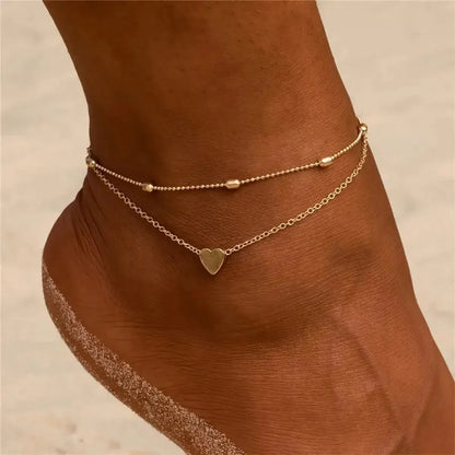 Chevillère Perles & Coquillage Doré-Saylana