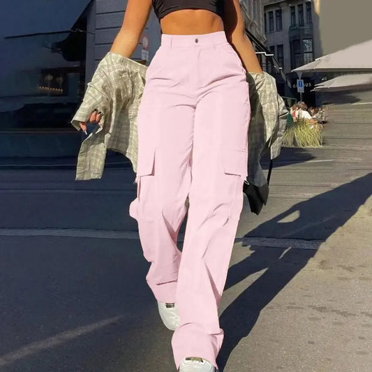 Chino Taille Haute Coton Lin Harajuku-Saylana