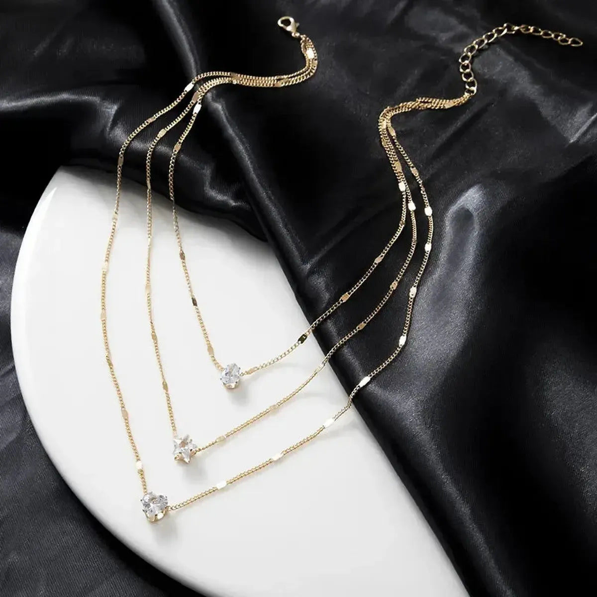 Choker Brillant Superposé Chic-Saylana