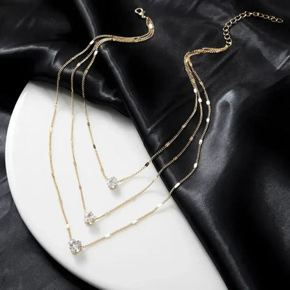 Choker Brillant Superposé Chic-Saylana