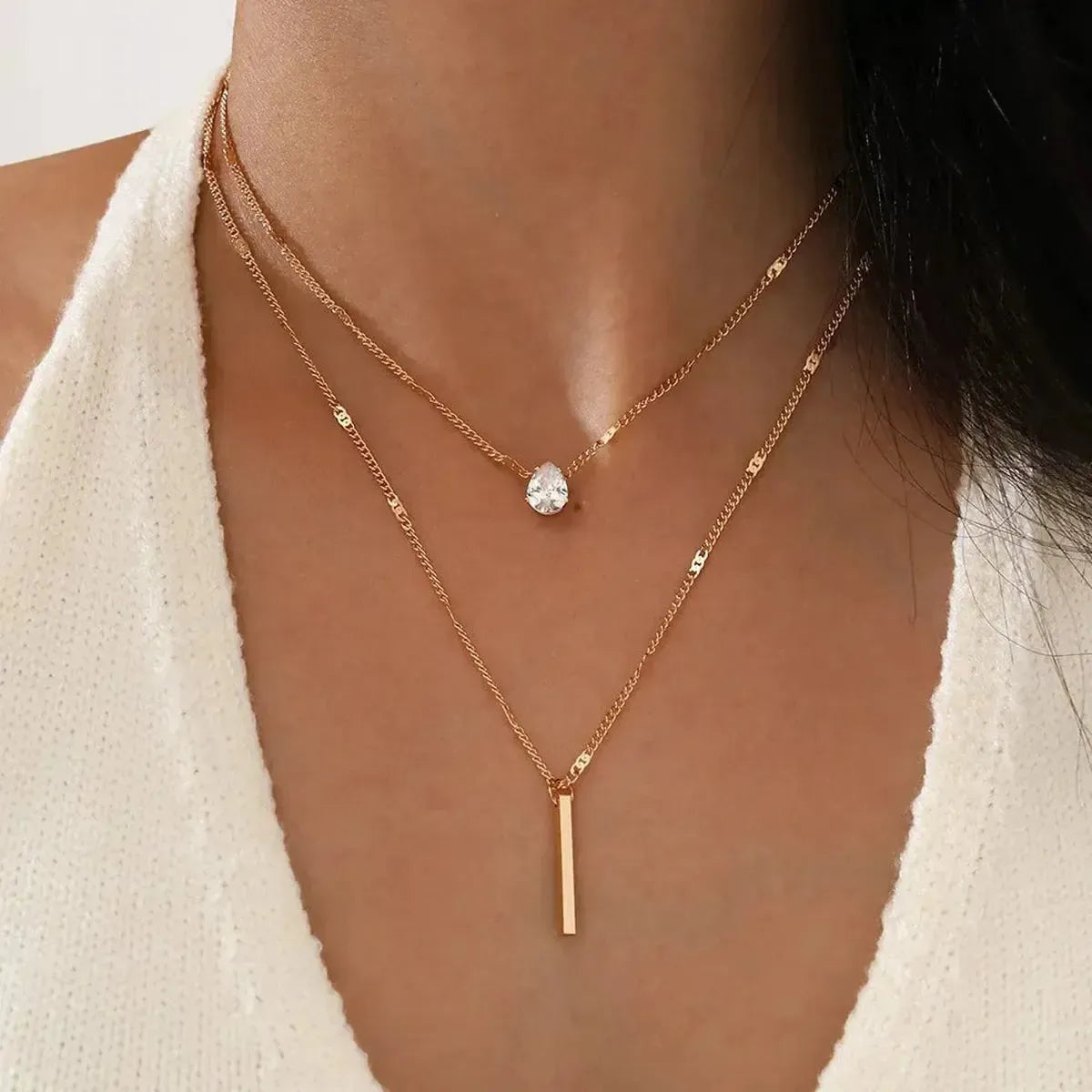 Choker Brillant Superposé Chic-Saylana