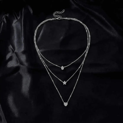 Choker Brillant Superposé Chic - Saylana