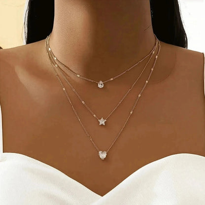 Choker Brillant Superposé Chic - Saylana