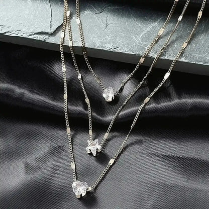 Choker Brillant Superposé Chic - Saylana