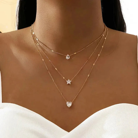 Choker Brillant Superposé Chic-Saylana