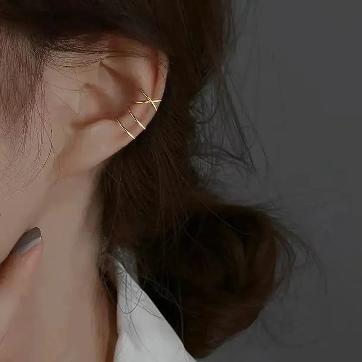 Clips d’Oreilles Acier Forme C-Saylana