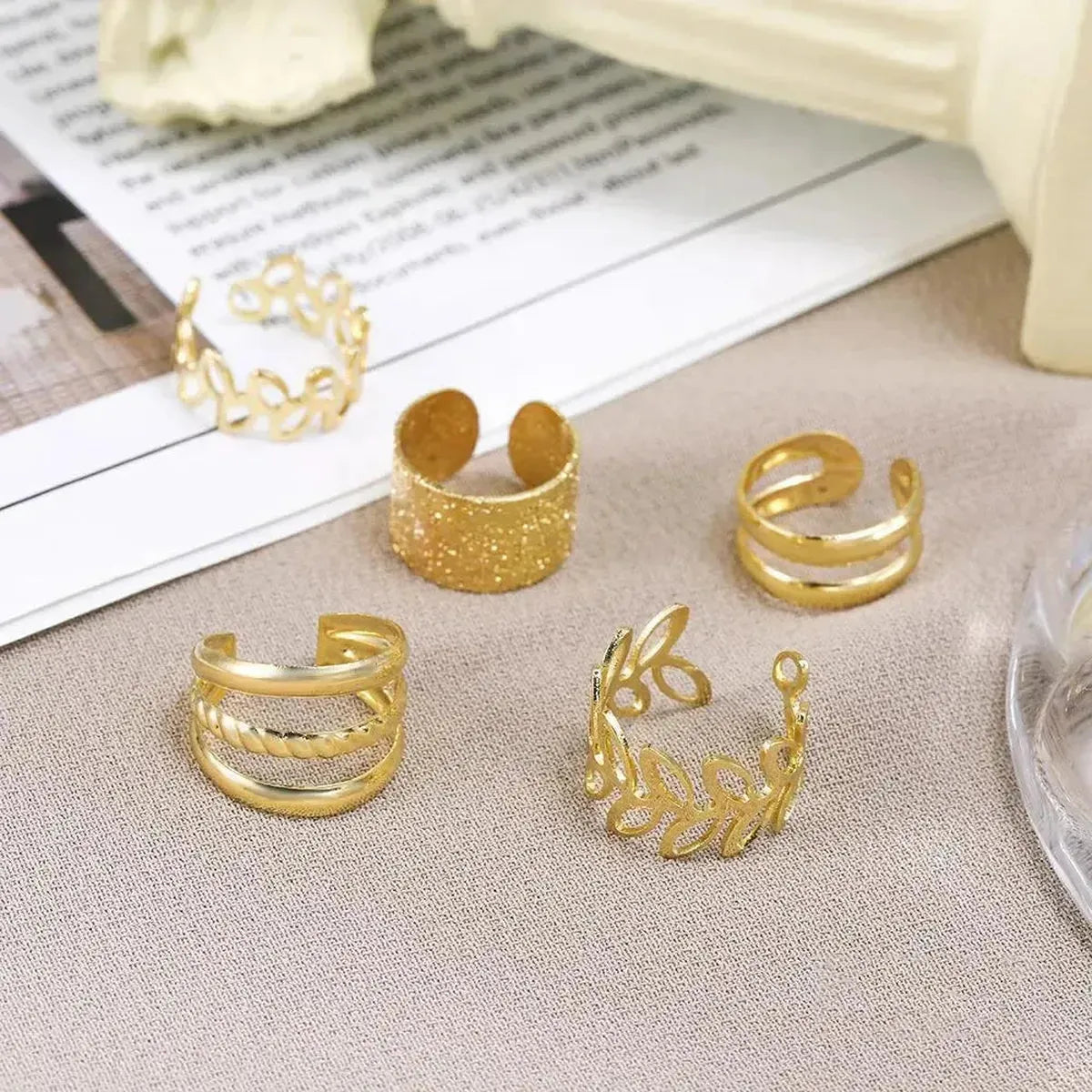 Clips Oreilles Sans Percing Feuilles-Saylana