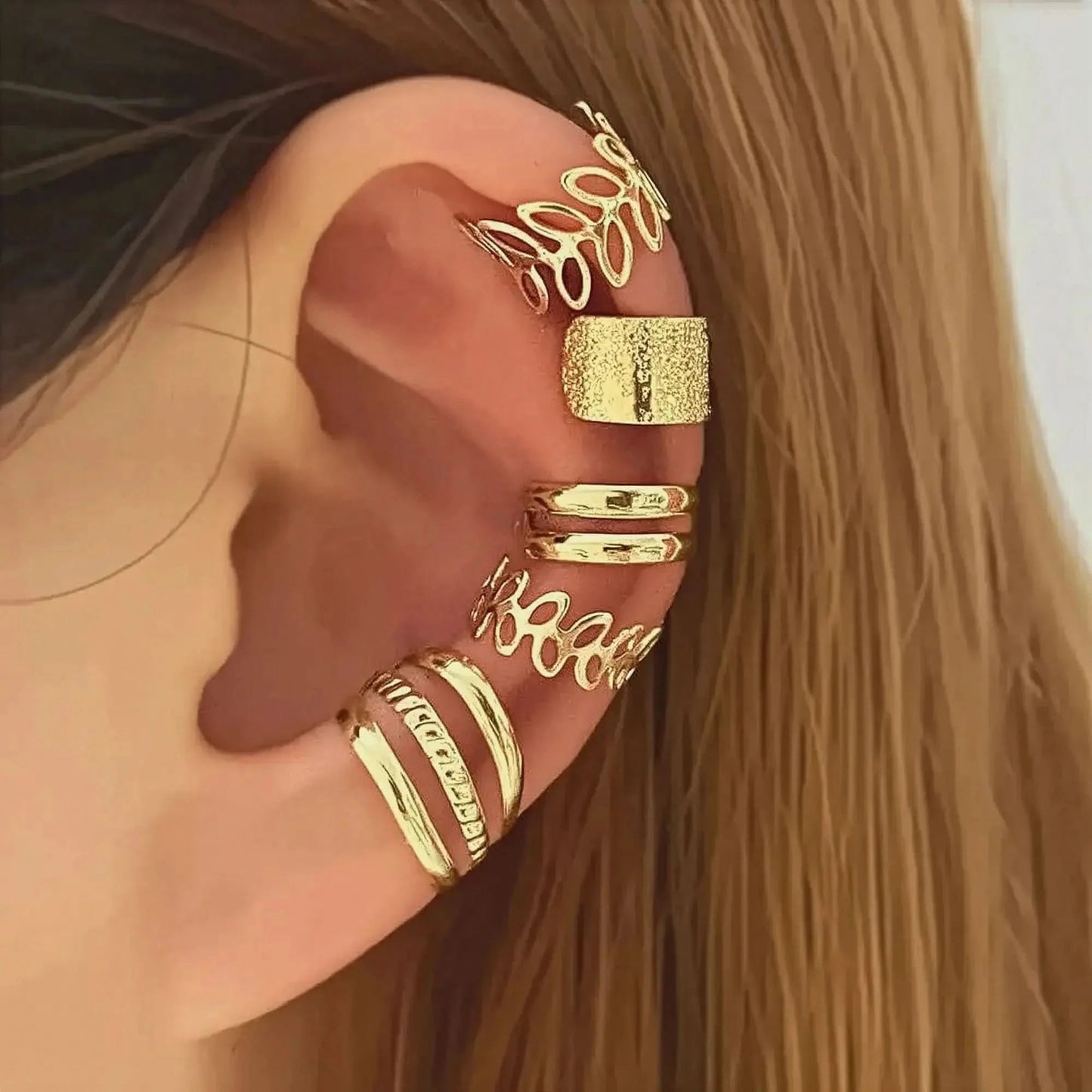 Clips Oreilles Sans Percing Feuilles - Saylana