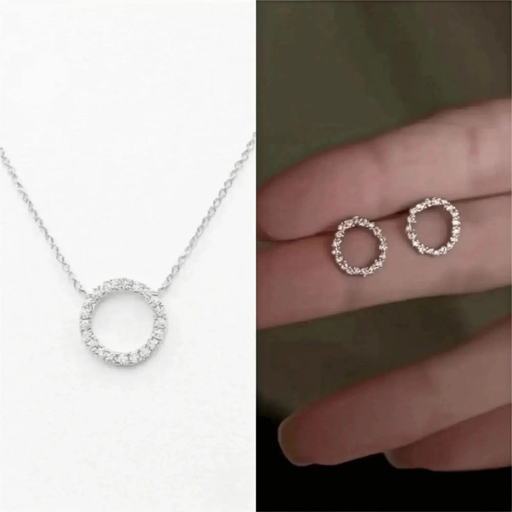 Clous Cercle Doré Minimaliste - Saylana