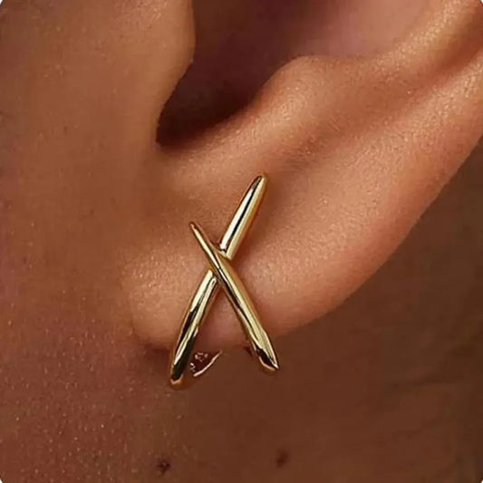 Clous Dorés Croix Minimalistes-Saylana
