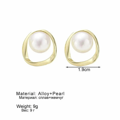 Clous Or Perle Irreguliers Chic - Saylana