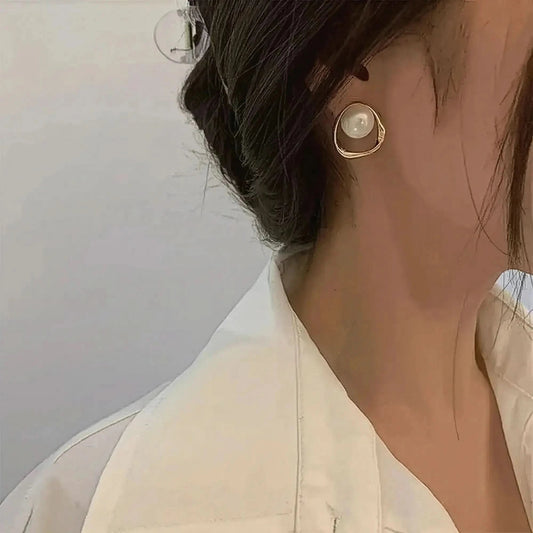 Clous Or Perle Irreguliers Chic - Saylana