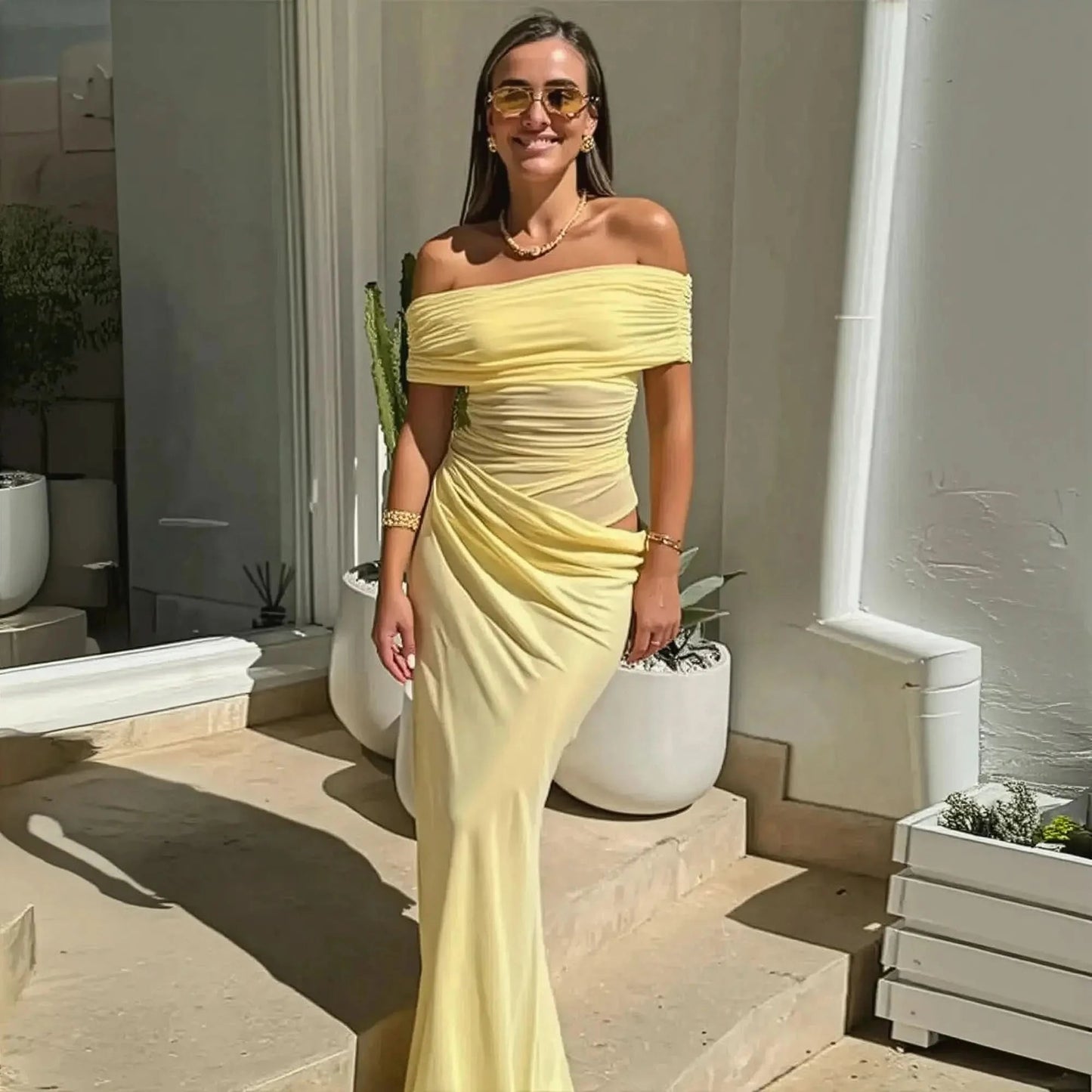 Col Asymétrique & Coupe Slim - Saylana