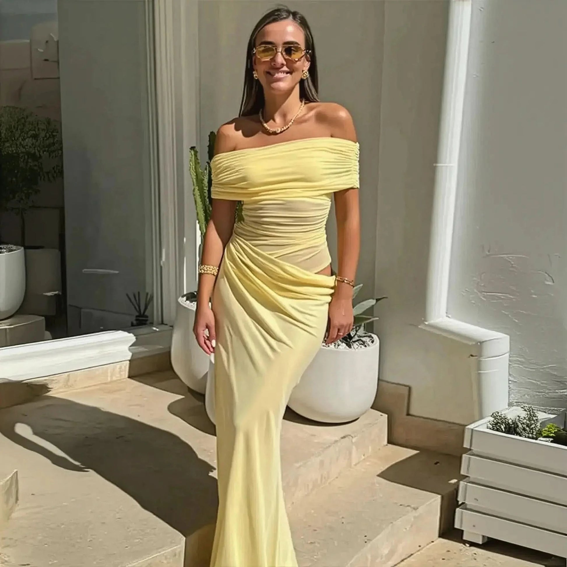 Col Asymétrique & Coupe Slim - Saylana