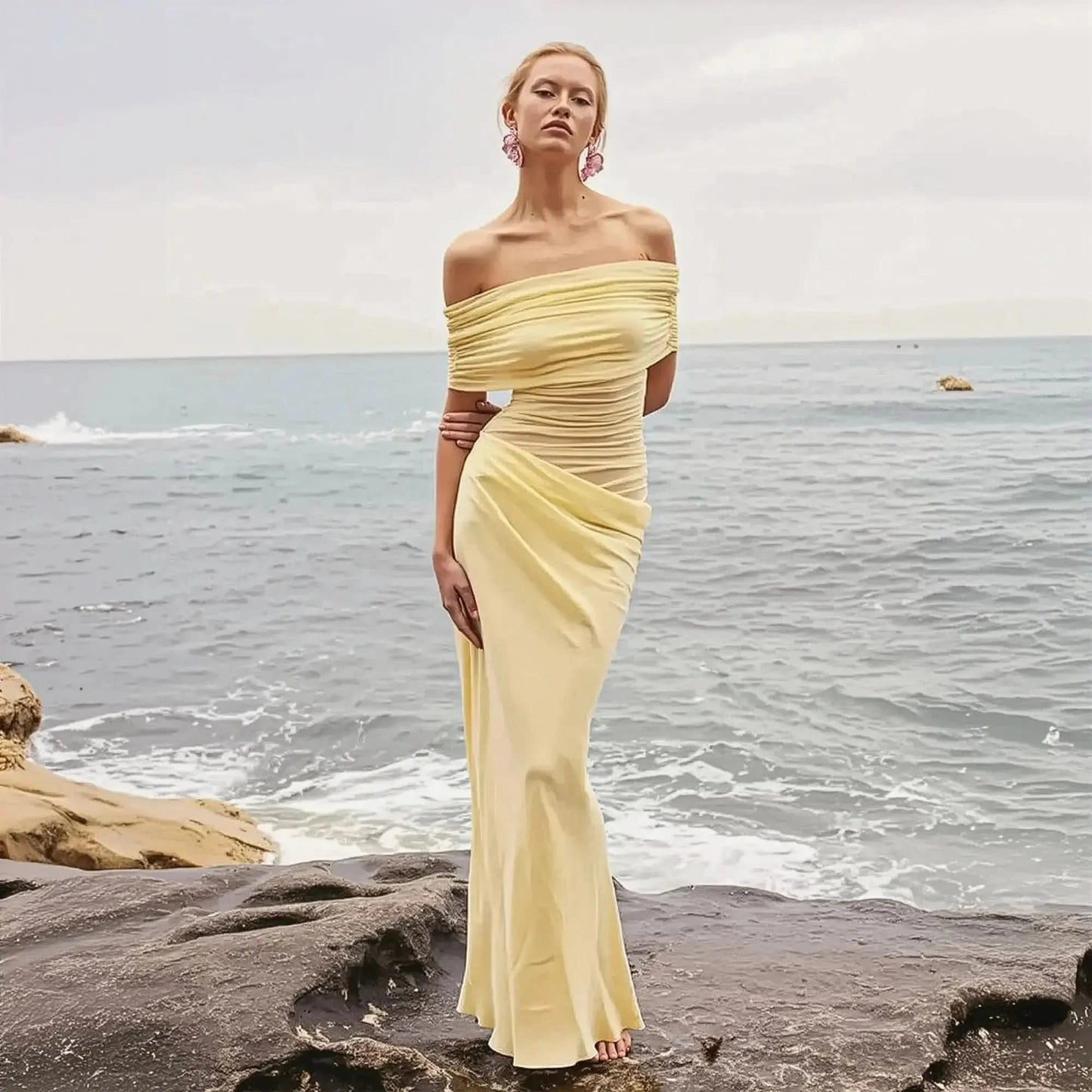 Col Asymétrique & Coupe Slim - Saylana