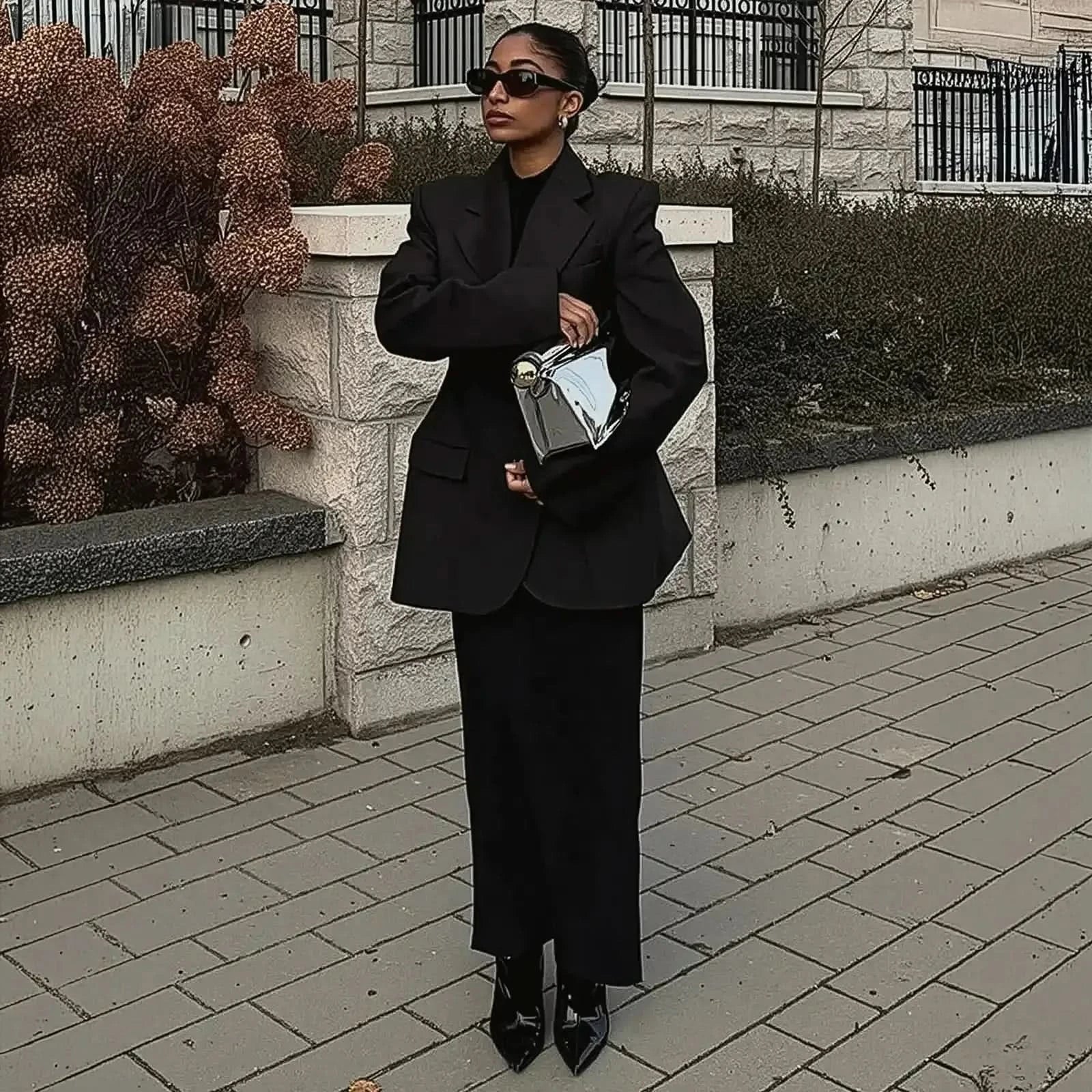 Col V Élégant Style Bureau - Saylana