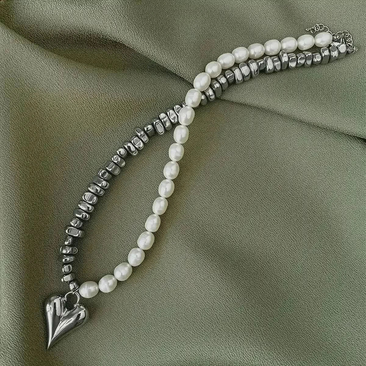 Collier Cœur Pierre Rose Élégant - Saylana