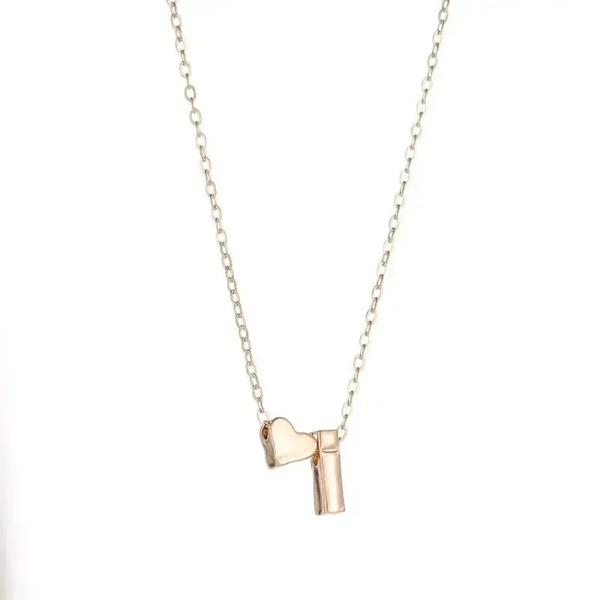 Collier Lettre & Cœur Doré/Argent-Saylana