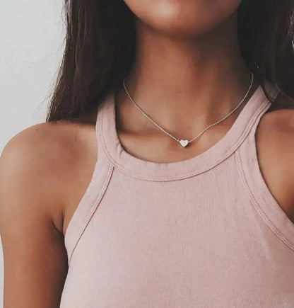 Collier Papillon Brillant Double Rang-Saylana