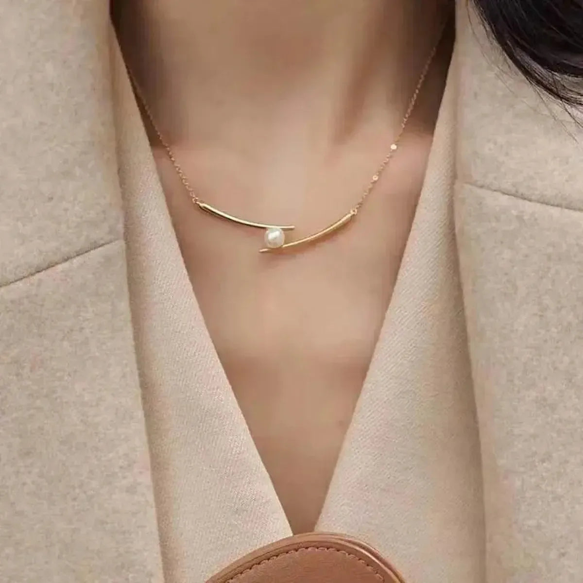 Collier Papillon Brillant Double Rang-Saylana