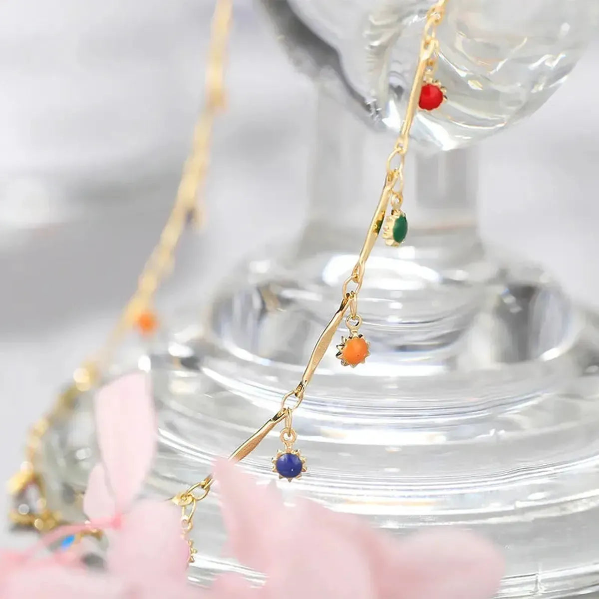 Collier Pompon Couleur Bonbon-Saylana